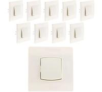 Zenitech - Lot de 10 boutons poussoirs Diwone bornes auto