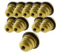 Zenitech - Lot de 10 douilles E27 + bague - Doré Doré G
