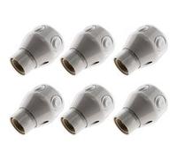Lot de 10 douilles orientables E27 - blanc - Zenitech