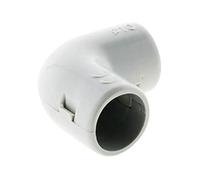 Zenitech - Lot de 10 Équerres IRL Ø25mm - Fixation Solide et Fiable pour Câbles et Gaines - Conçu en PVC Rigide Résistant - Installation Rapide - Gris - Ø25mm