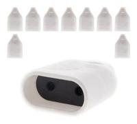 Zenitech - Lot de 10 fiches femelles 2P 6A - Blanc Blanc G