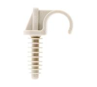 Zenitech - 10 Fixe Tube Gris - Ø16, 20 ou 25mm