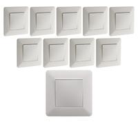 Lot de 10 interrupteurs va et vient 10A - Blanc - Artezo - Zenitech