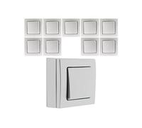 Zenitech - Lot de 10 interrupteurs va et vient 10A saillie