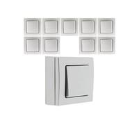 Zenitech - Lot de 10 interrupteurs va et vient 10A saillie