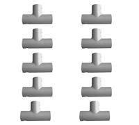 Zenitech - Lot de 10 Tés pour Tube IRL Ø16mm - Gris