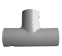 Zenitech - Lot de 10 Tés pour Tube IRL Ø20mm - Plastique Haute Qualité - Dérivation Simple et Rapide - Conforme aux Standards de Sécurité - Gris - Ø20mm