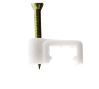 Zenitech – Crochets de fixation – Lot de 100 – Ø1 mm – Blanc