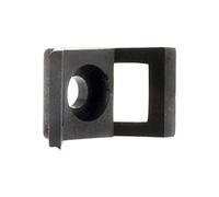 Zenitech - Lot de 100 embases à visser - Noir