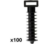 - Lot de 100 embases Noires pour chevilles
