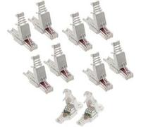 Zenitech - Lot de 100 fiches RJ45 CAT 6 sans outil - Blanc Blanc G