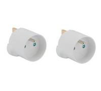 Zenitech - Lot de 2 adaptateurs France /Royaume Uni