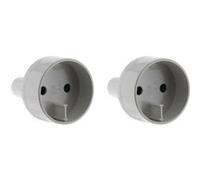 Zenitech - Lot de 2 adaptateurs voyage UE/USA - Blanc Blanc