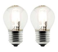 Zenitech - Lot de 2 ampoules halogènes 42W E27 sphérique G