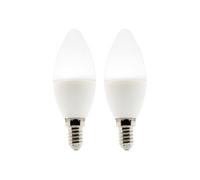 Zenitech - Lot de 2 ampoules LED Flamme 4.9W E14 450lm 4000K