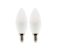 Zenitech - Lot de 2 ampoules LED Flamme 5W E14 400lm 6500K -