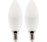 Zenitech - Lot de 2 ampoules LED Flamme 5W E14 400lm 6500K - Elexity G