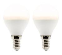 Zenitech - Lot de 2 ampoules LED Sphérique 5W E14 400lm 2700K G