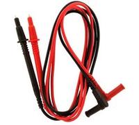 Zenitech - Lot de 2 cordons pointe de touche Ø4mm fiche coudée Noir G