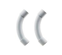 Zenitech - Lot de 2 Courbes pour Tube IRL Ø16mm - Gris