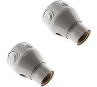 Zenitech - Lot de 2 douilles orientables E27 - Blanc blanc