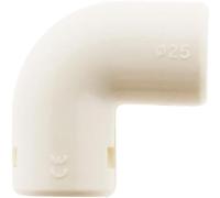 Zenitech - Lot de 2 équerres IRL Ø25mm - Blanc