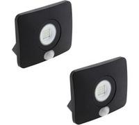 Zenitech - Lot de 2 projecteurs LED étanches 10W avec détecteur - Elexity