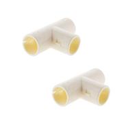 Zenitech - Lot de 2 Tés pour Tube IRL Ø16mm - Blanc