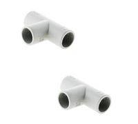 Zenitech - Lot de 2 Tés pour Tube IRL Ø16mm - Gris