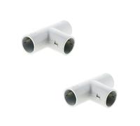 Zenitech - Lot de 2 Tés pour Tube IRL Ø20mm - Gris
