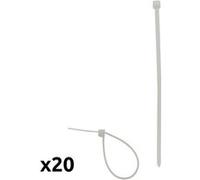 20 Colliers de câblage 2,5x98 transparents