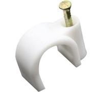 Zenitech - Lot de 20 crochets de fixation Ø6mm - blanc G