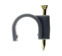 Zenitech - Lot de 20 crochets fixation Ø16mm - Gris