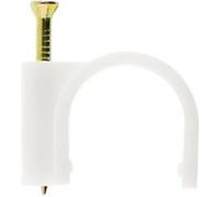 Zenitech - Lot de 20 crochets fixation Ø6mm - Blanc Blanc G