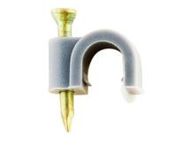 Zenitech - Lot de 20 crochets fixation Ø6mm - Gris