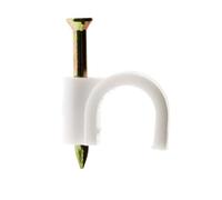 Lot de 20 crochets fixation Ø7mm - Blanc - Zenitech