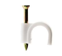 Zenitech - Lot de 20 crochets fixation Ø8mm - Blanc