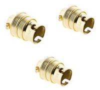 Zenitech - Lot de 3 douilles B22 acier laitonné double bague