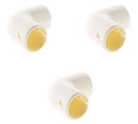 Lot de 3 équerres IRL Ø16mm - Blanc - Zenitech