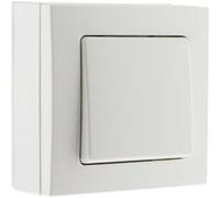 Lot de 3 interrupteurs en saillie Bel Vue - blanc - Zenitech