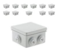 Zenitech - Lot de 36 boîtes étanches carrées 80x80x40mm - Gris Gris G