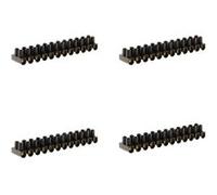 Zenitech - Lot de 4 barrettes 12 plots section 10mm² - Noir Noir