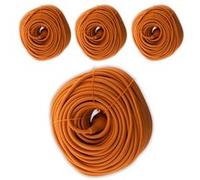 Zenitech - Lot de 4 prolongateurs jardin 16A HO5VV-F 3G1,5mm² 2P+Terre 50m - Orange