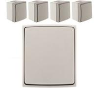 Zenitech - Lot de 5 boutons poussoirs étanches IP55 - Orok