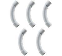 Zenitech - Lot de 5 Courbes pour Tube IRL Ø16mm - Gris