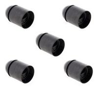 Zenitech - Lot de 5 douilles lisses sans bague E27 - Noir Noir