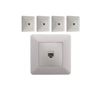 Zenitech - Lot de 5 prises réseau RJ45 CAT6 - blanc -