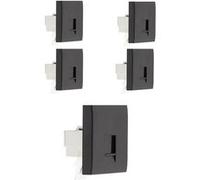 - Lot de 5 prises TEL. RJ 45 cat.5 - Moteur seul - Noir