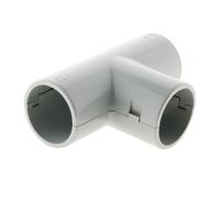 Zenitech - Lot de 5 Tés pour Tube IRL Ø25mm - Gris