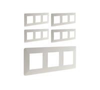 Zenitech - Lot de 5 triples plaques de finition - blanc
